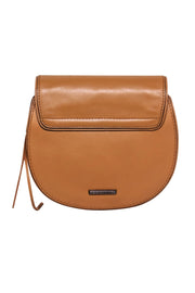 Current Boutique-Rebecca Minkoff - Tan Patchwork Crossbody Saddle Bag w/ Tassel