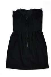 Current Boutique-Rebecca Taylor - Black Bustier Lace Dress Sz 4