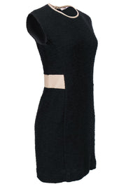 Current Boutique-Rebecca Taylor - Black Dress w/ Tan Leather Panels Sz 8