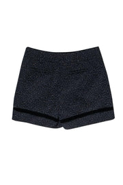 Current Boutique-Rebecca Taylor - Black Leopard Printed Shorts w/ Eyelet Trim Sz 0