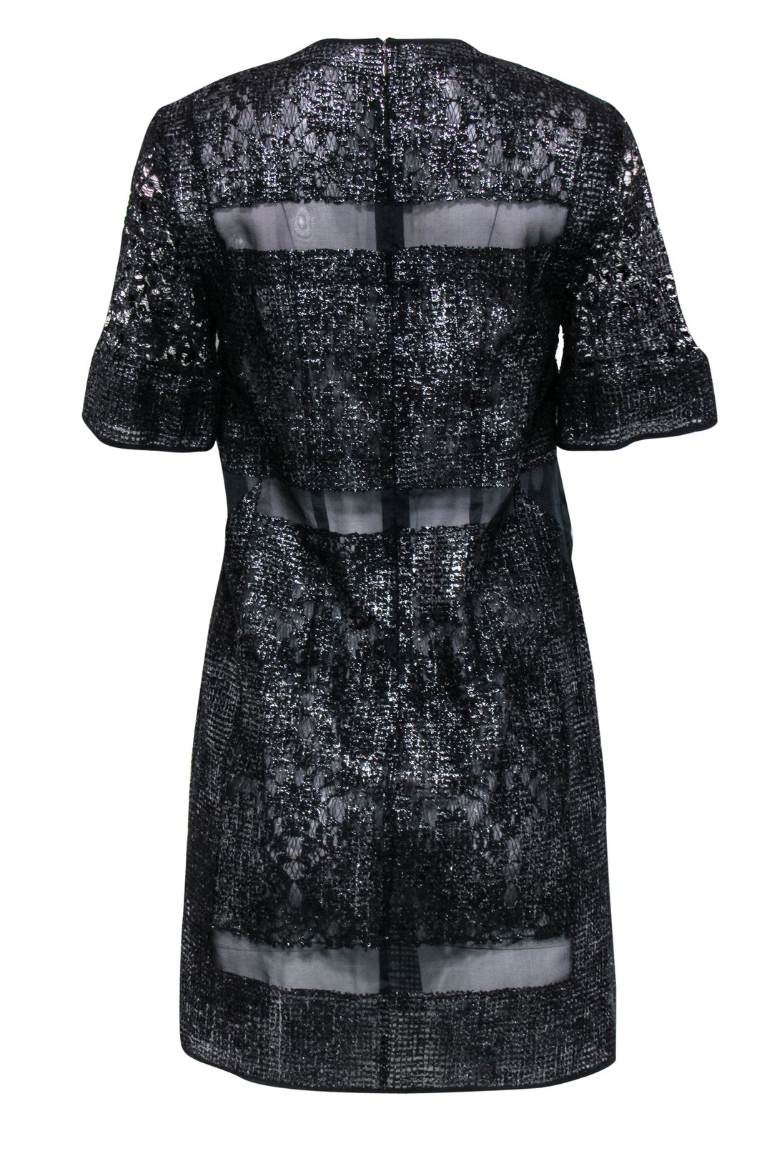 Top NEW Rebecca Taylor Shift Dress With Lace