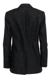 Current Boutique-Rebecca Taylor - Black Speckled Blazer w/ Scalloped Edge Sz 6