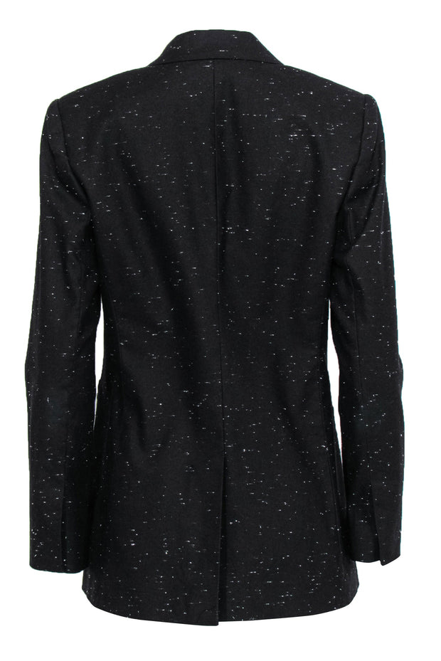 Current Boutique-Rebecca Taylor - Black Speckled Blazer w/ Scalloped Edge Sz 6