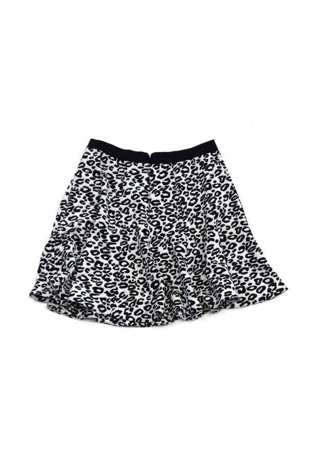 Current Boutique-Rebecca Taylor - Black & White Animal Print Skirt Sz 2