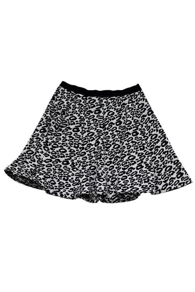 Current Boutique-Rebecca Taylor - Black & White Animal Print Skirt Sz 2