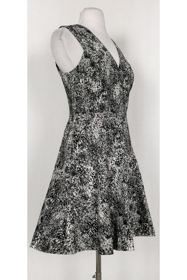 Current Boutique-Rebecca Taylor - Black & White Textured Dress Sz 8
