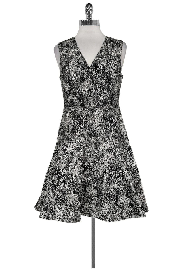 Current Boutique-Rebecca Taylor - Black & White Textured Dress Sz 8