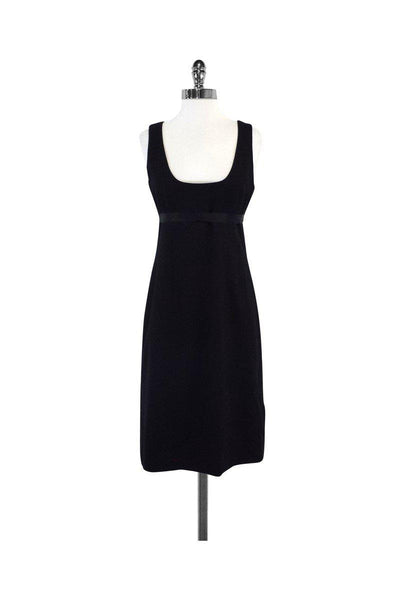 Current Boutique-Rebecca Taylor - Black Wool Sleeveless Dress Sz 8