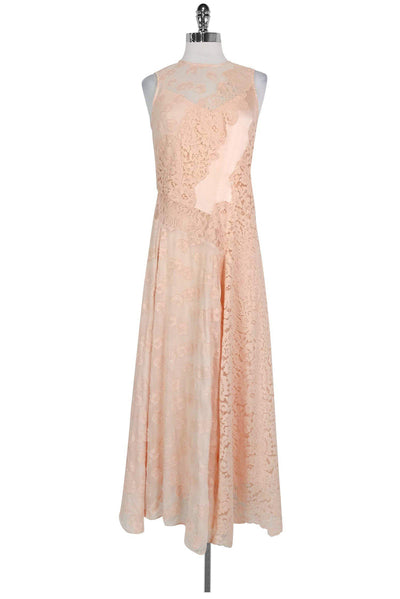 Current Boutique-Rebecca Taylor - Blush Lace Maxi Dress Sz 2