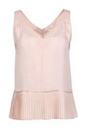 Current Boutique-Rebecca Taylor - Blush Pink Silk "Penelope Tank" Sz 2