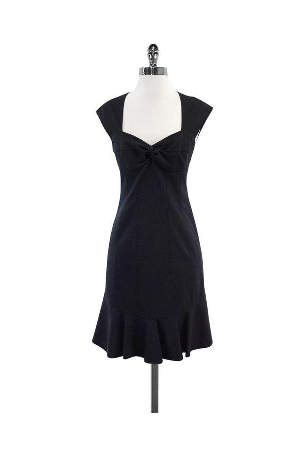 Current Boutique-Rebecca Taylor - Grey Wool Cap Sleeve Dress Sz 4