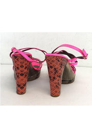 Current Boutique-Rebecca Taylor - Hot Pink Strappy Heels Sz 7.5