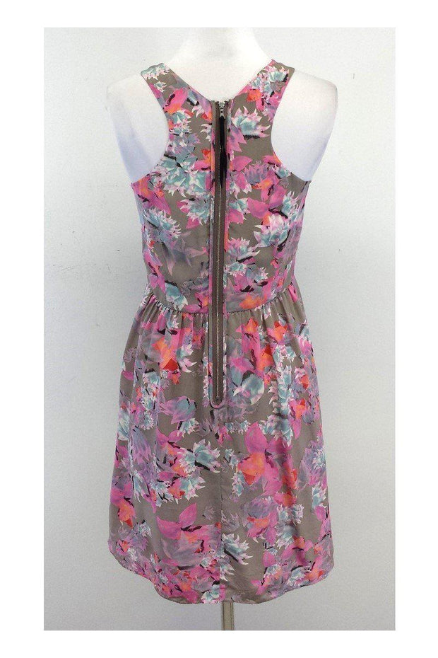 Current Boutique-Rebecca Taylor - Multicolor Floral Print Silk Dress Sz 0