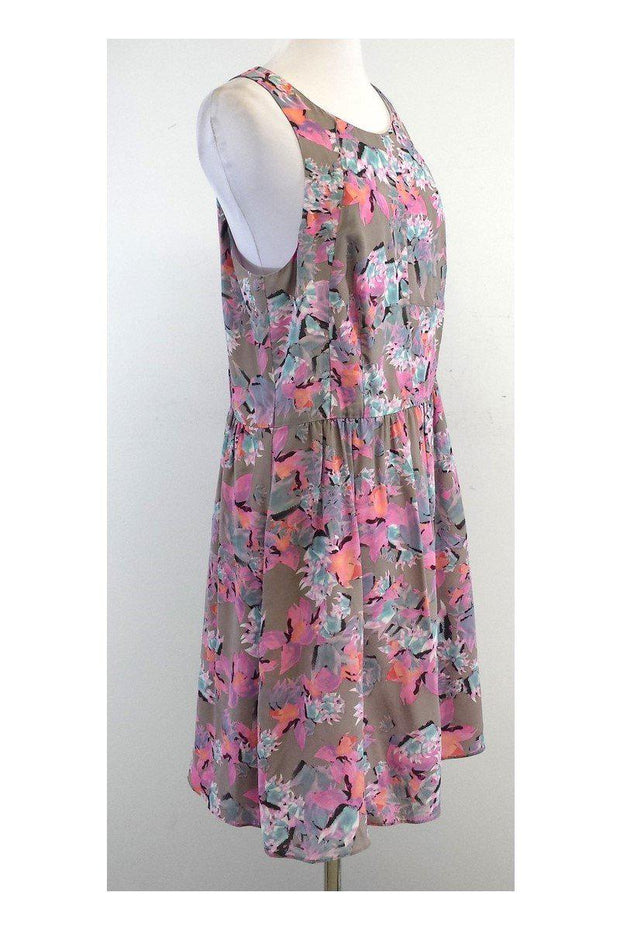 Current Boutique-Rebecca Taylor - Multicolor Silk Sleeveless Dress Sz 12