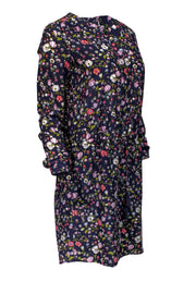 Current Boutique-Rebecca Taylor - Navy & Floral Shift Dress Sz 0