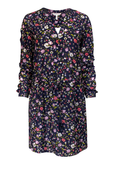 Current Boutique-Rebecca Taylor - Navy & Floral Shift Dress Sz 0