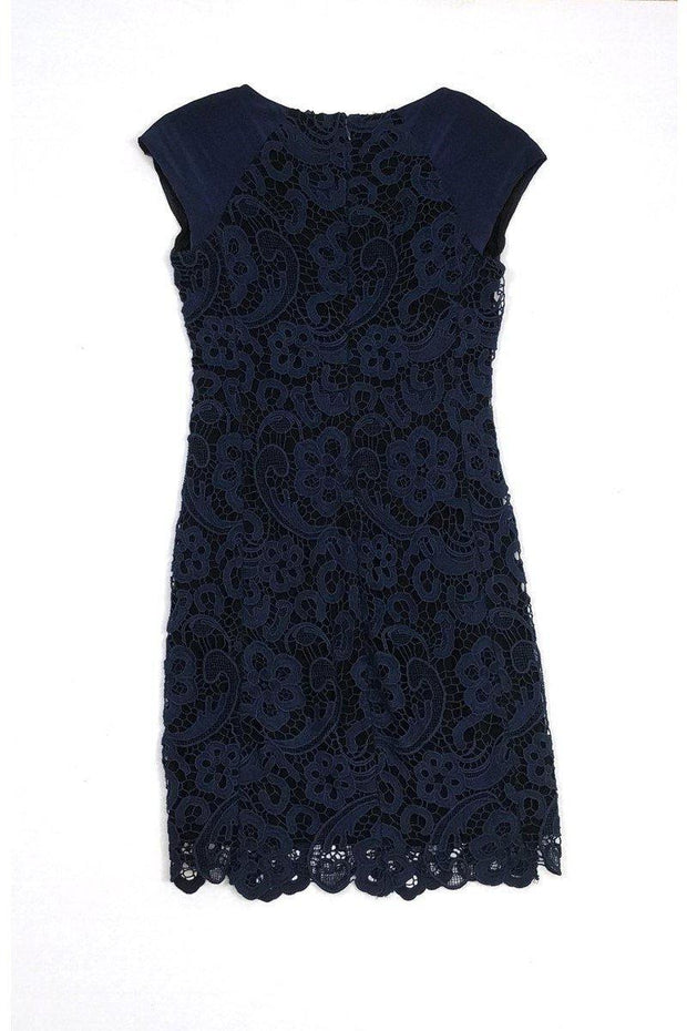 Current Boutique-Rebecca Taylor - Navy Lace Dress Sz 0