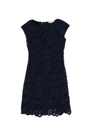 Current Boutique-Rebecca Taylor - Navy Lace Dress Sz 0