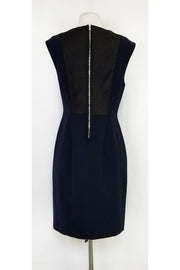 Current Boutique-Rebecca Taylor - Navy Pierced Leather Shift Dress Sz 10