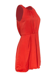 Current Boutique-Rebecca Taylor - Orange A-Line Dress w/ Front Pleats Sz 6