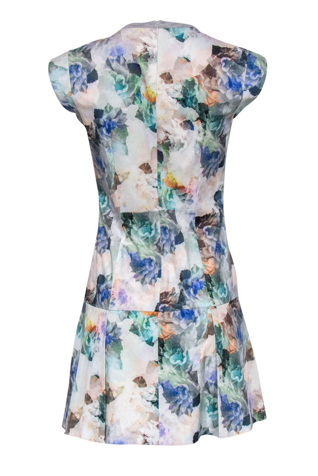 Current Boutique-Rebecca Taylor - Pastel Floral Flared Hem Dress Sz 4