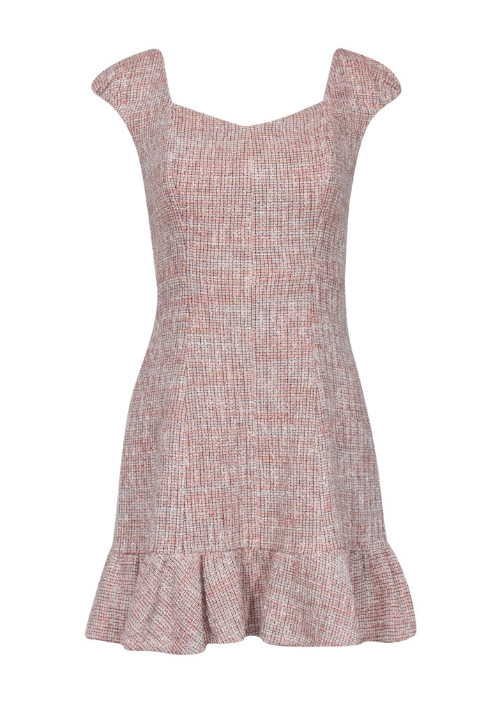 Rebecca Taylor One Should Soft Tweed Dress Pink Size 4 / outlets Small