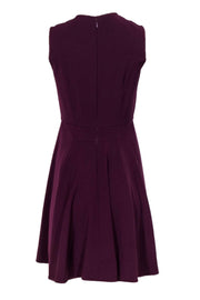 Current Boutique-Rebecca Taylor - Plum Sleeveless Fit & Flare Dress Sz 2