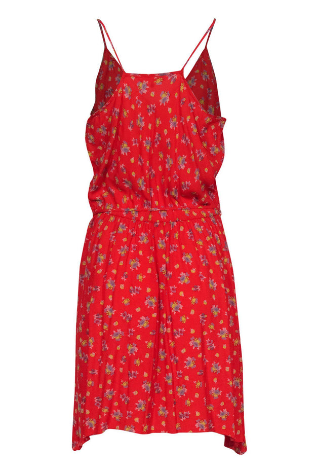 Current Boutique-Rebecca Taylor - Red Floral Fitted Sundress Sz 10