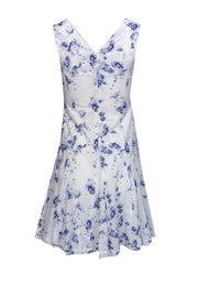 Current Boutique-Rebecca Taylor - White & Blue Floral Sundress Sz 0