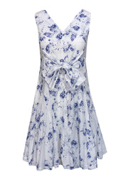 Current Boutique-Rebecca Taylor - White & Blue Floral Sundress Sz 0