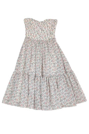 Current Boutique-Rebecca Taylor - White Floral Strapless Dress Sz XS