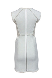 Current Boutique-Rebecca Taylor - White & Light Blue Tweed Dress Sz 0