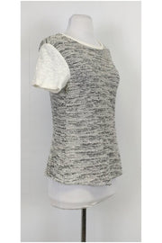 Current Boutique-Rebecca Taylor - White Textured Sweater Sz 2