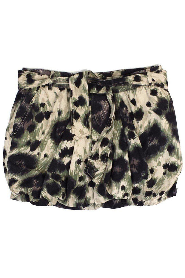 Current Boutique-Red Valentino - Animal Print Cotton Bubble Skirt Sz 6