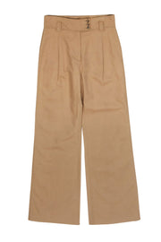 Current Boutique-Red Valentino - Khaki Wide Leg Cotton Blend Pants Sz 8