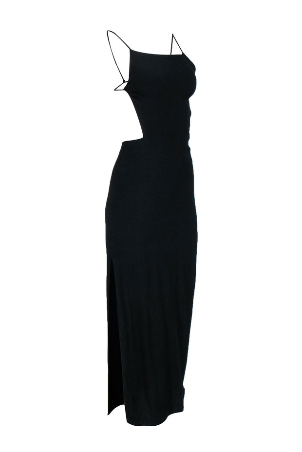 Current Boutique-Reformation - Black "Houston" Halter Maxi Dress Sz 2