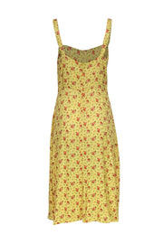 Current Boutique-Reformation - Light Yellow Floral Button-Front Sundress Sz 8
