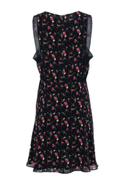 Current Boutique-Reiss - Black Floral "Louise" Dress w/ Eyelet Lace Sz 10