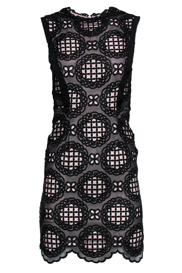 Current Boutique-Reiss - Black & Nude Lace Sheath Dress Sz 0