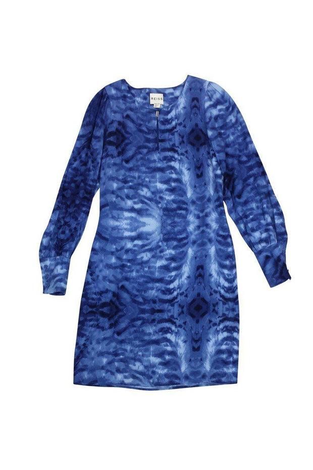 Current Boutique-Reiss - Blue & White Tie Dye Dress Sz 0