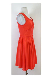 Current Boutique-Reiss - Coral Pleated Skater Dress Sz 6