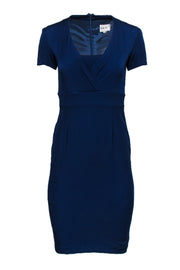 Current Boutique-Reiss - Dark Blue Short Sleeve Sheath Dress Sz 2