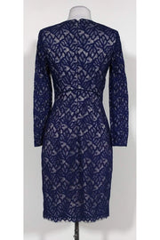 Current Boutique-Reiss - Navy Lace Fitted Dress Sz 4