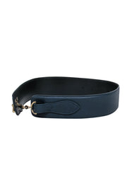 Current Boutique-Reiss - Navy Leather Loop Clasp Belt