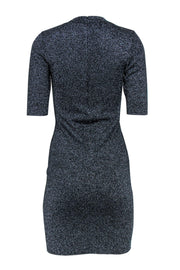 Current Boutique-Reiss - Navy Sparkly Short Sleeve Bodycon Dress Sz 8