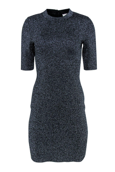 Current Boutique-Reiss - Navy Sparkly Short Sleeve Bodycon Dress Sz 8