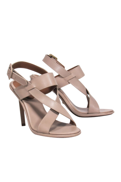 Current Boutique-Reiss - Nude Leather Strappy Pumps Sz 8.5