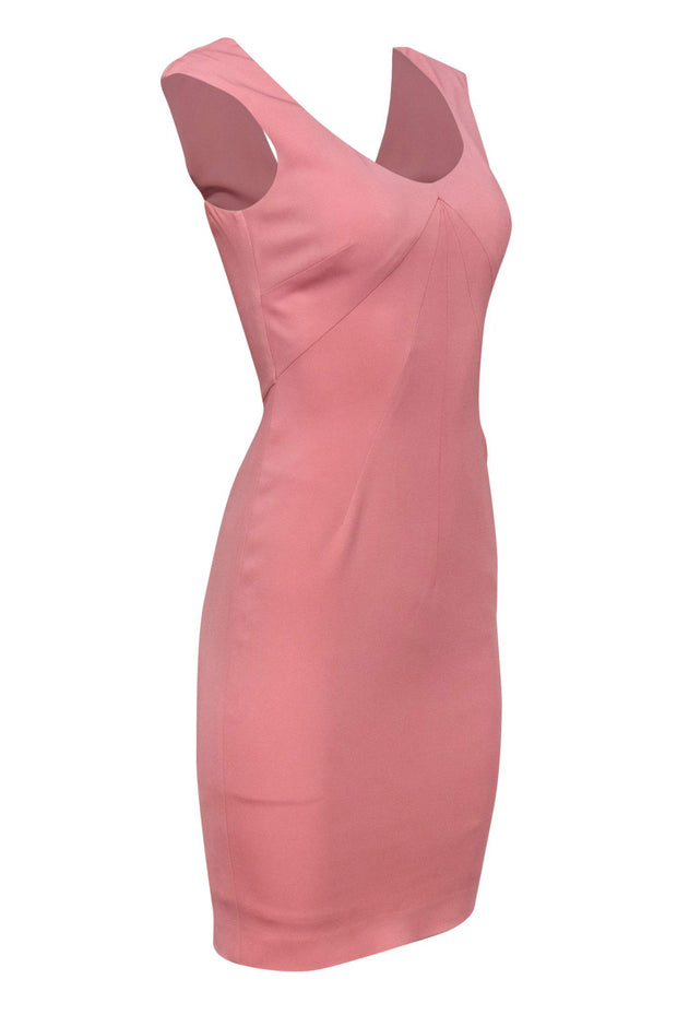 Current Boutique-Reiss - Pink Sleeveless Sheath Dress w/ Seam Detailing Sz 4