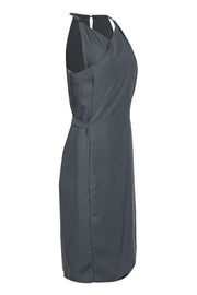 Current Boutique-Reiss - Thyme Green Sleeveless Wrap Dress Sz 10