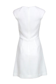 Current Boutique-Reiss - White A-Line "Talithia" Dress w/ Floral Lace Paneling Sz 4